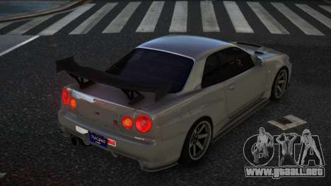 Nissan Skyline R34 Royabive para GTA 4
