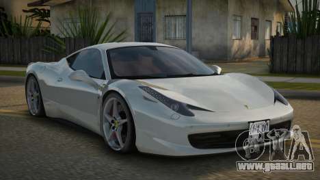 Ferrari 458 Sanor para GTA San Andreas