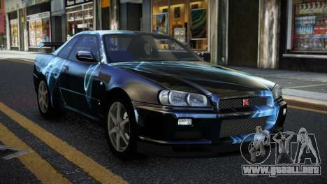 Nissan Skyline R34 Calosca S5 para GTA 4