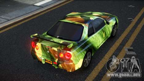 Nissan Skyline R34 Calosca S9 para GTA 4