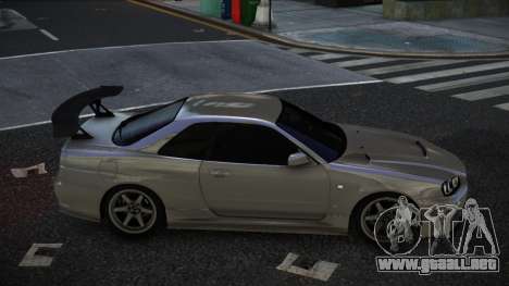 Nissan Skyline R34 Royabive para GTA 4