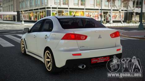 Mitsubishi Lancer Evolution X Nihtesuva para GTA 4