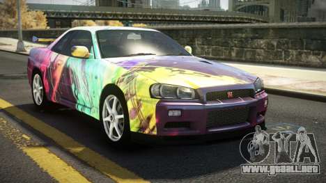 Nissan Skyline R34 Nehgan S7 para GTA 4