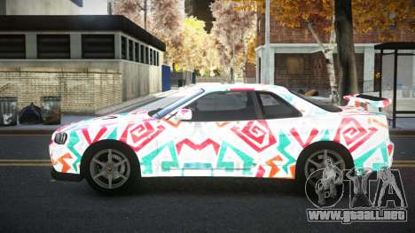 Nissan Skyline R34 Calosca S8 para GTA 4