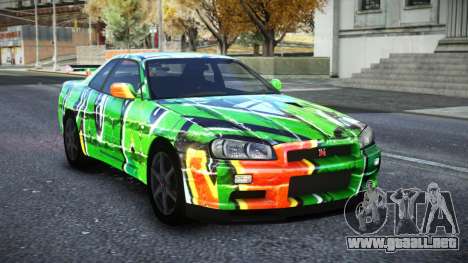 Nissan Skyline R34 Owyna S1 para GTA 4