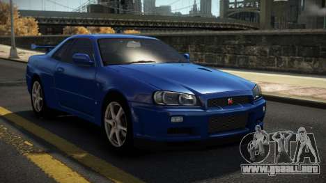 Nissan Skyline R34 Nehgan para GTA 4