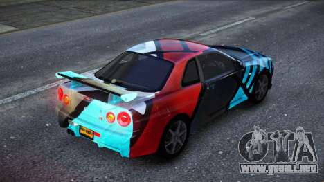 Nissan Skyline R34 Owyna S9 para GTA 4