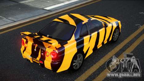 Nissan Skyline R34 Calosca S14 para GTA 4