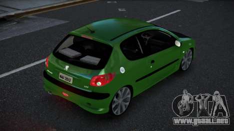 Peugeot 206 Kiwkir para GTA 4
