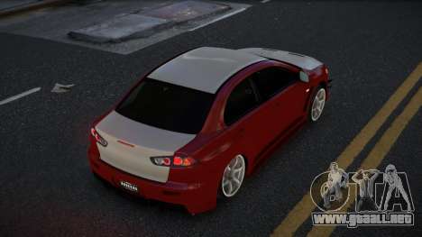 Mitsubishi Lancer Evolution X Fackam para GTA 4