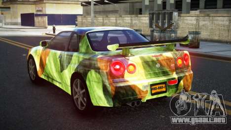 Nissan Skyline R34 Calosca S9 para GTA 4