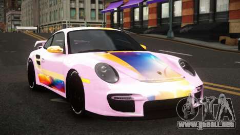 Porsche 977 GT2 Ashid S8 para GTA 4