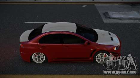 Mitsubishi Lancer Evolution X Fackam para GTA 4