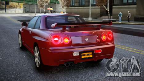 Nissan Skyline R34 Owyna para GTA 4