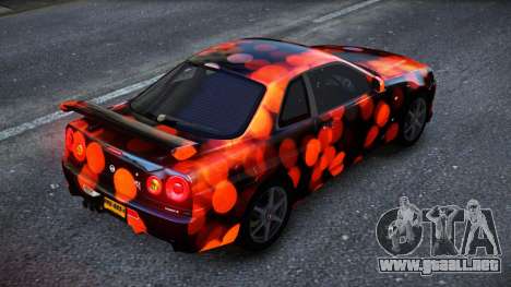 Nissan Skyline R34 Owyna S6 para GTA 4