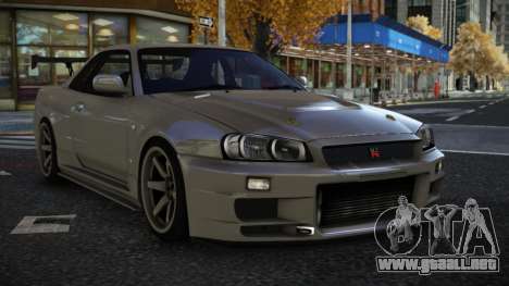 Nissan Skyline R34 Royabive para GTA 4