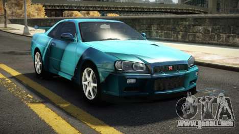 Nissan Skyline R34 Nehgan S3 para GTA 4