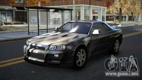 Nissan Skyline R34 Calosca S3 para GTA 4
