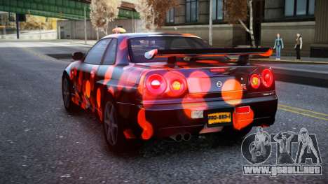 Nissan Skyline R34 Owyna S6 para GTA 4