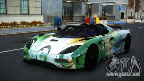 Koenigsegg Agera Jesca S8 para GTA 4