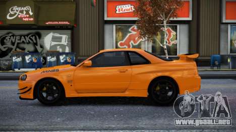 Nissan Skyline R34 Getasonor para GTA 4