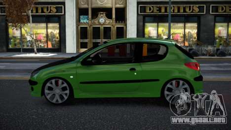 Peugeot 206 Kiwkir para GTA 4
