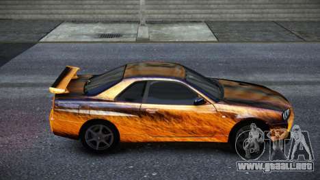 Nissan Skyline R34 Owyna S7 para GTA 4
