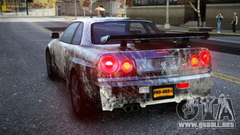Nissan Skyline R34 Owyna S5 para GTA 4