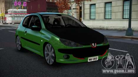 Peugeot 206 Kiwkir para GTA 4