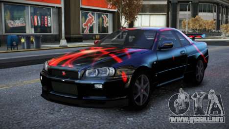 Nissan Skyline R34 Owyna S12 para GTA 4