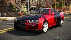 Nissan Skyline R34 Nehgan S12 para GTA 4