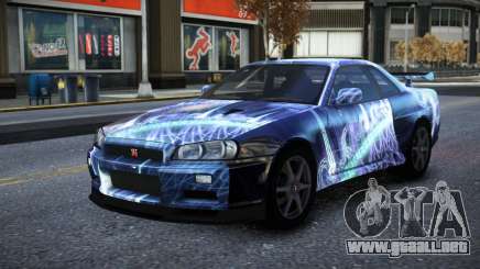 Nissan Skyline R34 Owyna S3 para GTA 4