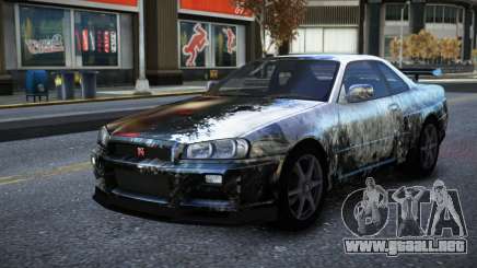 Nissan Skyline R34 Owyna S5 para GTA 4