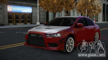 Mitsubishi Lancer Evolution X Fackam para GTA 4