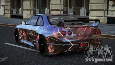 Nissan Skyline R33 GT-R Baslly S6 para GTA 4