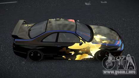 Nissan Skyline R33 GT-R Baslly S10 para GTA 4