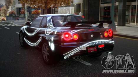 Nissan Skyline R34 Olasin S11 para GTA 4