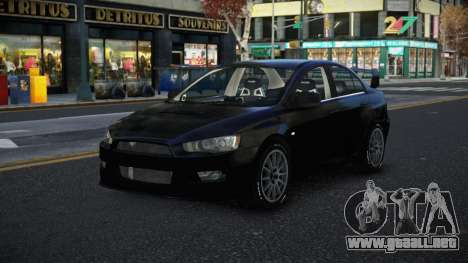 Mitsubishi Lancer Evolution X Zitugitop para GTA 4