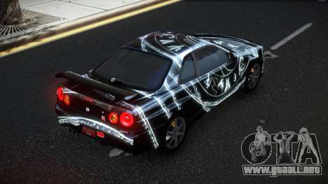 Nissan Skyline R34 Olasin S11 para GTA 4