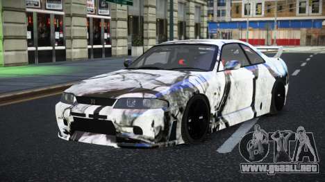 Nissan Skyline R33 GT-R Baslly S8 para GTA 4