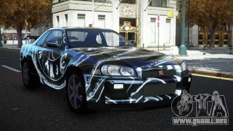 Nissan Skyline R34 Olasin S11 para GTA 4