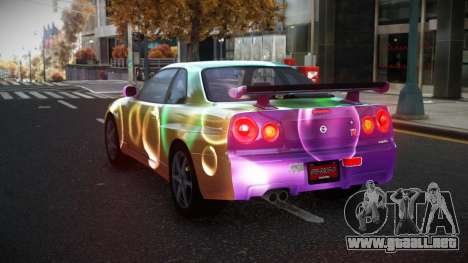 Nissan Skyline R34 Olasin S3 para GTA 4