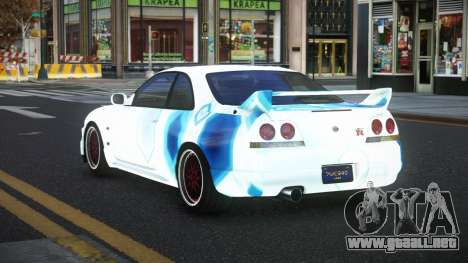 Nissan Skyline R33 Chriley S8 para GTA 4