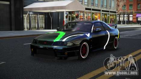 Nissan Skyline R33 Chriley S14 para GTA 4