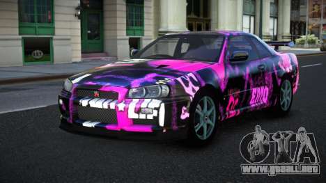 Nissan Skyline R34 Jashra S13 para GTA 4