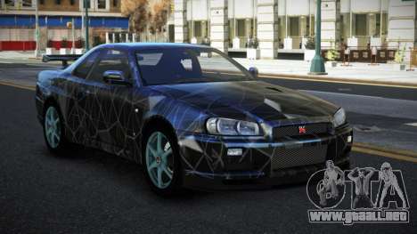 Nissan Skyline R34 Jashra S4 para GTA 4