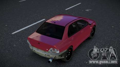 Mitsubishi Lancer Evolution VIII Kequfe para GTA 4