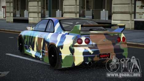 Nissan Skyline R33 GT-R Baslly S13 para GTA 4