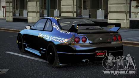 Nissan Skyline R33 GT-R Baslly S10 para GTA 4