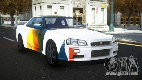 Nissan Skyline R34 Olasin S9 para GTA 4